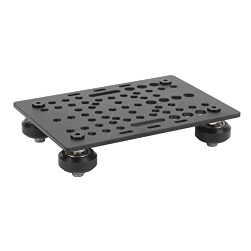 Klanata gegen Gardeplatte 20 bis 80 mm Aluminium V Schlitzspannung 3D -Drucker Lineare Universal Rail (Brett mit 4 Plastikriemenscheiben und Lagern) von Klanata