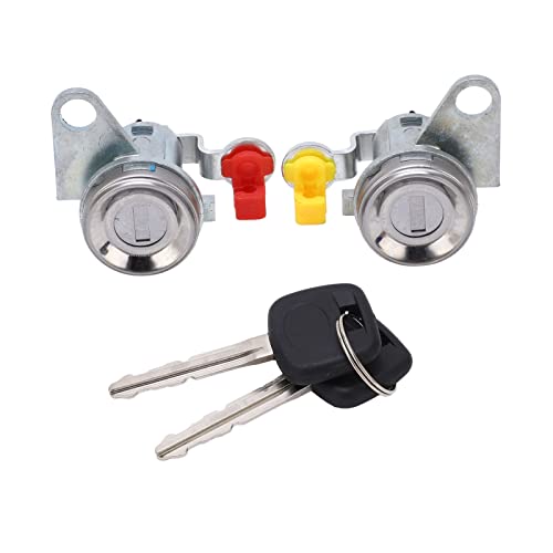 Klanata umgeschriebene Titel: Auto -Türschlosszylinder (1 Paar) mit 2 Tasten, Ersatz für AE110 1996–2002, Türschlossfass mit OEM -Teil Nr. 69052#12360 *(Zeichenanzahl: von Klanata
