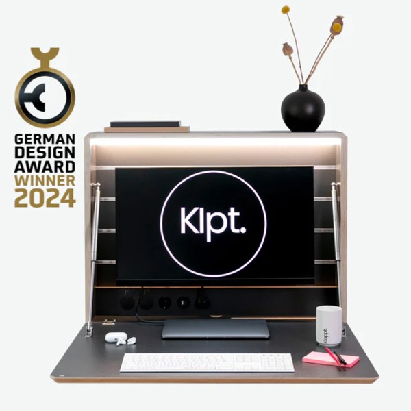 Klappt. Wandschreibtisch | Anthrazit | Konfigurator Klappt. Wandschreibtisch | Anthrazit | Konfigurator von Klappt.