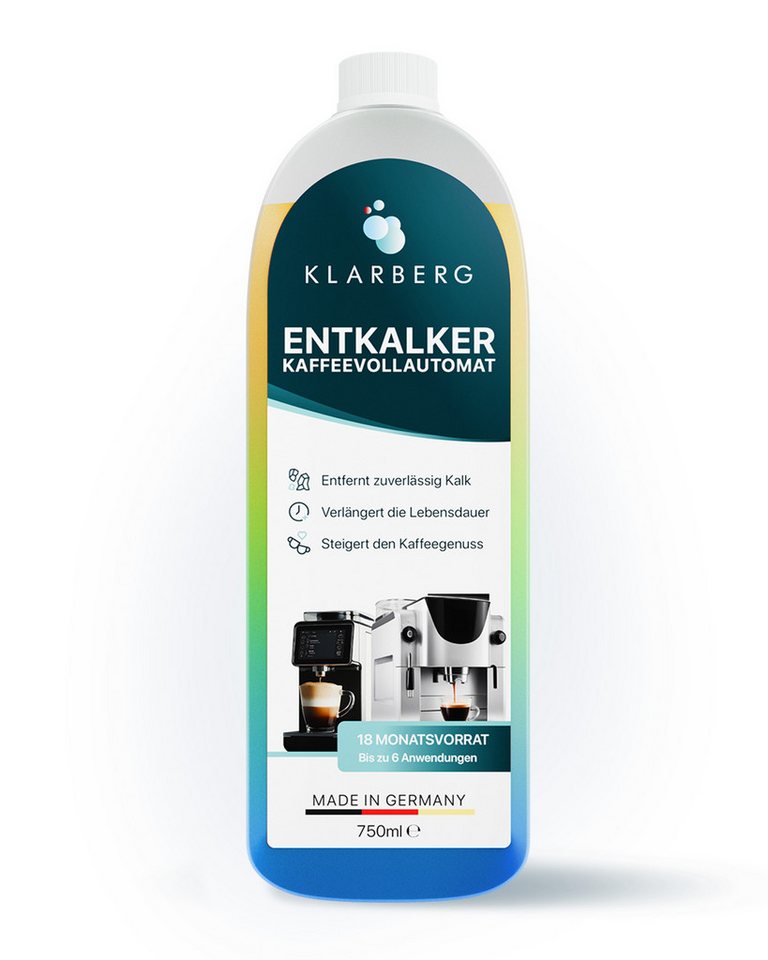Klarberg Universal Entkalker für Kaffeevollautomaten – DeLonghi, Philips & Co. Entkalker (Universal, gründlich, vielseitig einsetzbar, langanhaltend) von Klarberg