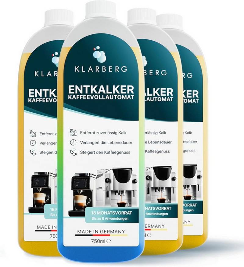Klarberg Universal Entkalker für Kaffeevollautomaten – DeLonghi, Philips & Co. Entkalker (Universal, gründlich, vielseitig einsetzbar, langanhaltend) von Klarberg