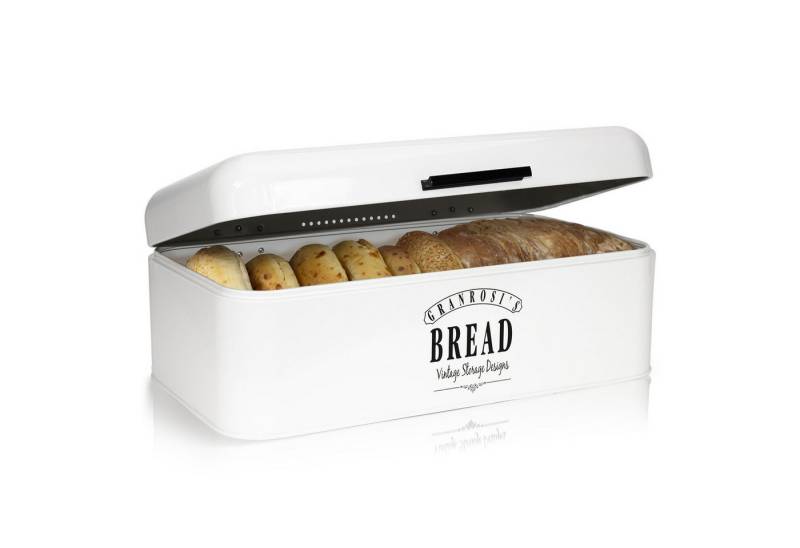 Klarstein Brotkasten Delaware Brotkasten, Emaille-Stahlblech von Klarstein