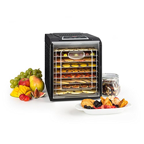 Klarstein Dörrautomat, Dörrgerät, Food Dehydrator, Dörrautomat aus Metall, Dehydrator Food Dryer, 9 Ablagen, 700 Watt, Touch-Display, Timer, Edelstahlheizelement, HotAir Circulation System, Schwarz Klarstein Dörrautomat, Dörrgerät, Food Dehydrator, Dörrautomat aus Metall, Dehydrator Food Dryer, 9 Ablagen, 700 Watt, Touch-Display, Timer, Edelstahlheizelement, HotAir Circulation System, Schwarz von Klarstein