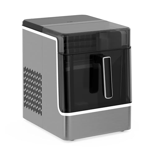 Klarstein Eiswürfelmaschine - 23 kg/24 h, 32 Eiswürfel/Zyklus, Automatische Reinigung, 2 kg Wassertank, Edelstahl, Intuitive Steuerung, Ideal Für Partys & Heiße Tage, Rostfreier Stahl Klarstein Eiswürfelmaschine - 23 kg/24 h, 32 Eiswürfel/Zyklus, Automatische Reinigung, 2 kg Wassertank, Edelstahl, Intuitive Steuerung, Ideal Für Partys & Heiße Tage, Rostfreier Stahl von Klarstein