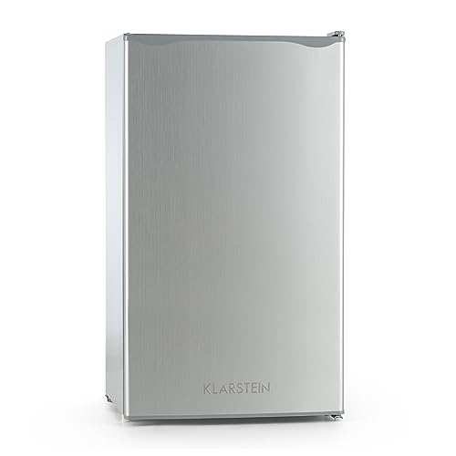 Klarstein KS50-A Minibar Minikühlschrank Mini Snacks- und Getränkekühlschrank (40 Liter, 1 x Regaleinschub, 1 x Türablagefach, 1 x Türflaschenablage, Gefrierfach, leise) schwarz von Klarstein