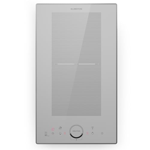 Klarstein Kochfeld 2 Platten, Einbaukochfeld mit 2 Kochfeldern, 3500 Watt, Touch-Bedienfeld & Timer, Effizienter Elektro-Herd von Klarstein