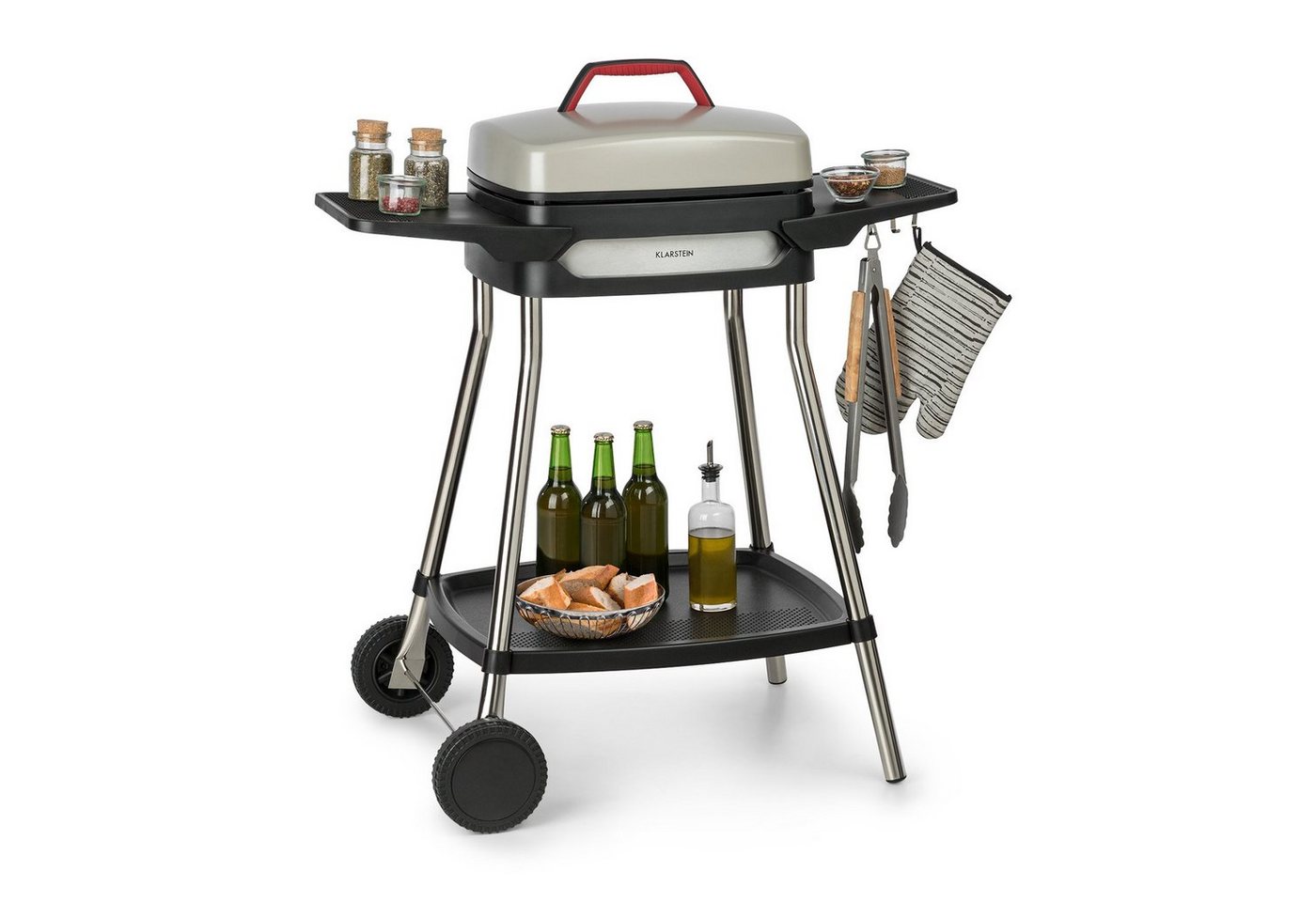 Klarstein Kontaktgrill Gatsby, 2000 W, große Seitentische, Grillplatte mit Antihaft-Beschichtung Klarstein Kontaktgrill Gatsby, 2000 W, große Seitentische, Grillplatte mit Antihaft-Beschichtung von Klarstein