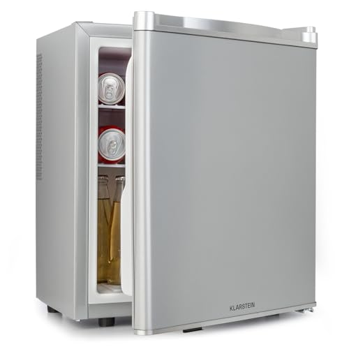 Klarstein Mini Kühlschrank für Zimmer, Mini-Kühlschrank für Getränke, Snacks & Kosmetik, Kleine Minibar, Kühlschrank Klein & Leise, Verstellbare Ablagen, Kleiner Skincar Kühlschrank 6-18°C, 38L von Klarstein