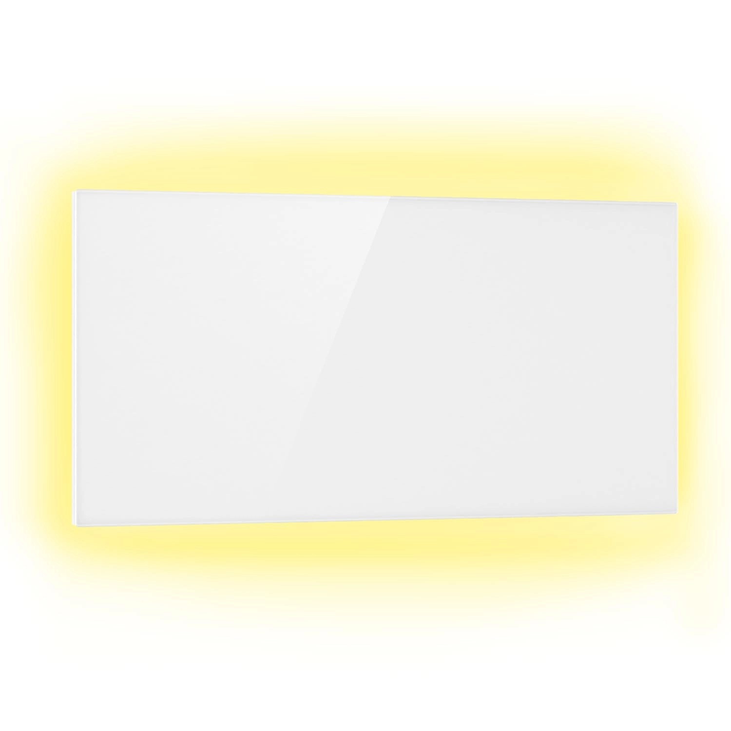 Klarstein Mojave 1000 Smart 2-in-1 Heizgerät Infrarot Konvektor 120x60 cm 1000 W RGB-Licht Weiß von Klarstein