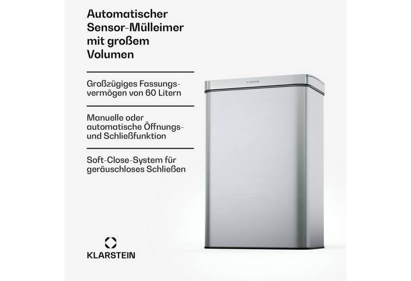 Klarstein Mülleimer Touchless sensor bin, Sensor Trash Bin Garbage Müll Geräuschlos 60 L Klarstein Mülleimer Touchless sensor bin, Sensor Trash Bin Garbage Müll Geräuschlos 60 L von Klarstein