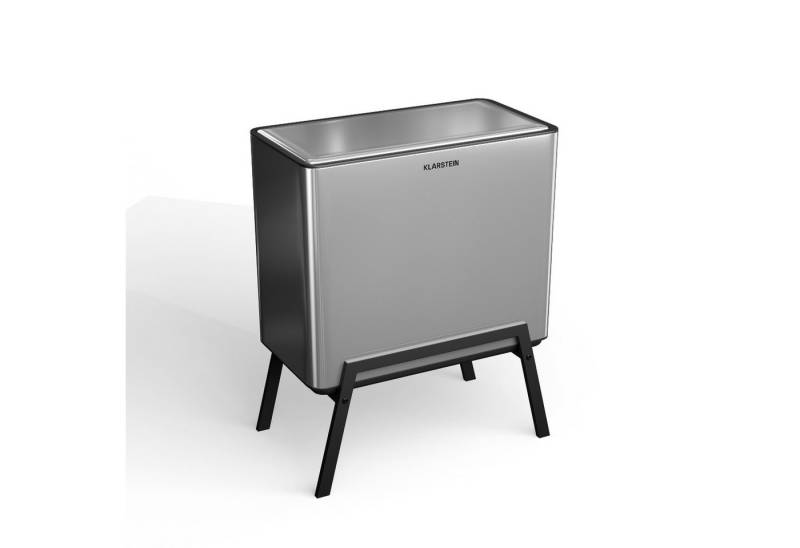 Klarstein Mülleimer Yuma, Mülleimer 3 Fach Treteimer Komposteimer Trash Bin 40l von Klarstein