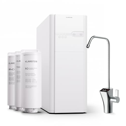 Klarstein Osmose-Wasserfilter-System für Umkehrosmose, 400GPD Untertisch Wasserfilter-System für Trinkwasser, 5-Stufen-Filtration, 3 Filter, Erreicht 99,99% Reinheit, Schnelle RO-Umkehrosmoseanlage Klarstein Osmose-Wasserfilter-System für Umkehrosmose, 400GPD Untertisch Wasserfilter-System für Trinkwasser, 5-Stufen-Filtration, 3 Filter, Erreicht 99,99% Reinheit, Schnelle RO-Umkehrosmoseanlage von Klarstein