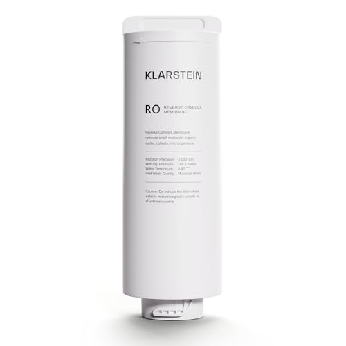 Klarstein RO-System Ersatzfilter für Leitungswasser, Filter für Umkehrosmose-Filtersystem, 24 Monate Haltbar, Kompatibel mit PureFina 400 GPD, 1x Ersatz Untertisch-Wasserfilterpatrone, RO-Membran von Klarstein