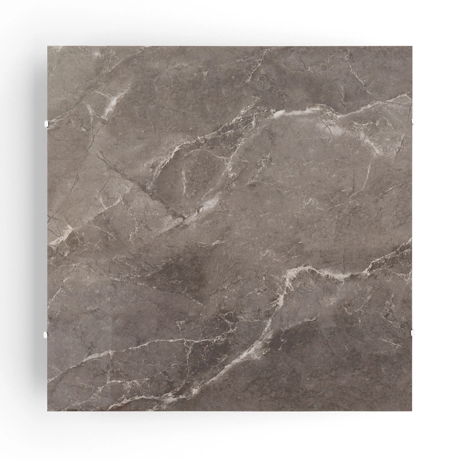 Klarstein Santorini Smart Infrarot-Heizung 60x60 cm 500 W Wochentimer IP24 Wandmontage Grauer Breccia-Marmor von Klarstein