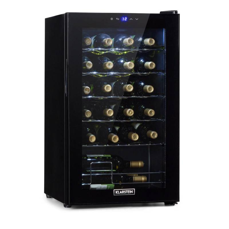Klarstein Shiraz 24 Uno Weinkühlschrank 63 L 24 Flaschen Touch-Bedienfeld 5-18°C von Klarstein