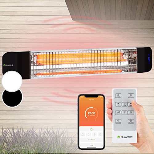 Klarstein Heizstrahler, Elektrische Heizung Terrasse & Garten, Infrarotstrahler mit WiFi App-Steuerung, Timer, LED-Anzeige, IP65 Infrarot Heizstrahler, CO2-Freie, Energieeffiziente Heizung, 2400W Klarstein Heizstrahler, Elektrische Heizung Terrasse & Garten, Infrarotstrahler mit WiFi App-Steuerung, Timer, LED-Anzeige, IP65 Infrarot Heizstrahler, CO2-Freie, Energieeffiziente Heizung, 2400W von Klarstein