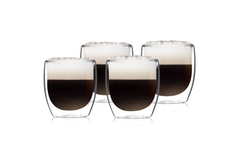Klarstein Thermoglas Glaswerk Altino doppelwandige Thermogläser 250 ml, Glas von Klarstein