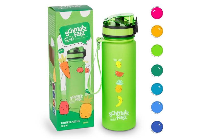 Klarstein Trinkflasche SMF5-TF500grnfruit, Kinderflasche 500 ml Kindergarten Outdoor Schule Sport von Klarstein