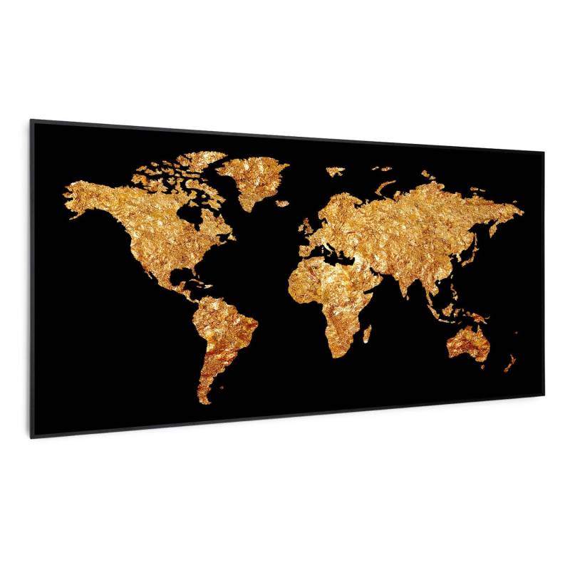 Klarstein Wonderwall Air Art Smart Infrarotheizung Wandinstallation App-Steuerung Motiv Goldene Karte 120x60 cm 700 W Schwarz Klarstein Wonderwall Air Art Smart Infrarotheizung Wandinstallation App-Steuerung Motiv Goldene Karte 120x60 cm 700 W Schwarz von Klarstein