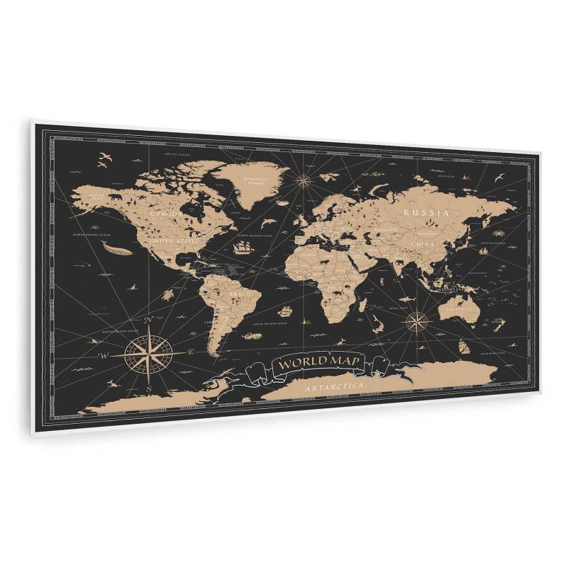 Klarstein Wonderwall Air Art Smart Infrarotheizung Wandinstallation App-Steuerung Motiv Nachtkarte 120x60 cm 700 W Weiß Klarstein Wonderwall Air Art Smart Infrarotheizung Wandinstallation App-Steuerung Motiv Nachtkarte 120x60 cm 700 W Weiß von Klarstein