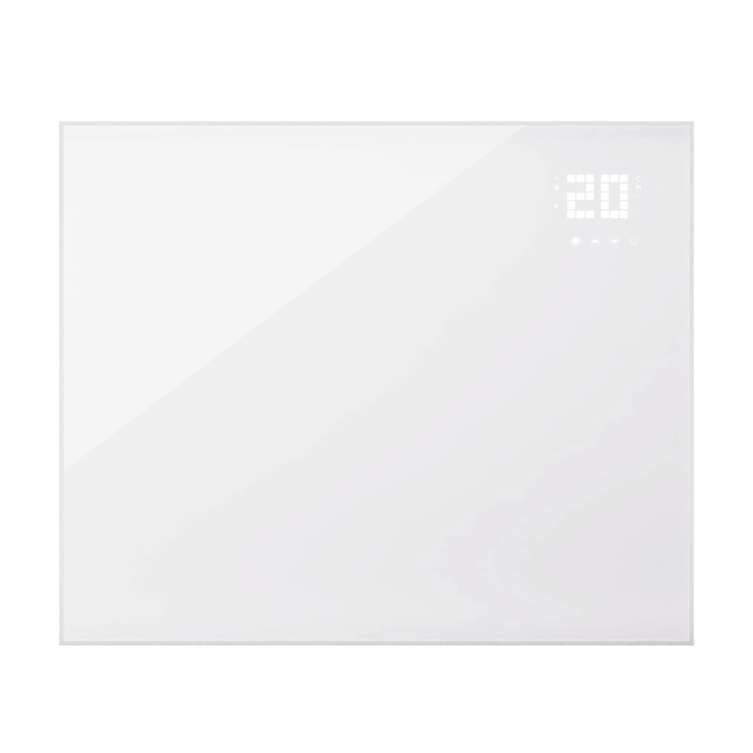 Klarstein Wonderwall Smart Bornholm Infrarotheizung 125x100 cm Smart-Steuerung App Wandmontage LED-Display 1200 W Weiß von Klarstein