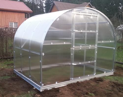 Gewächshaus KLASIKA 6 (3x2m) mit fundamenten und 4mm Polycarbonat von Klasika