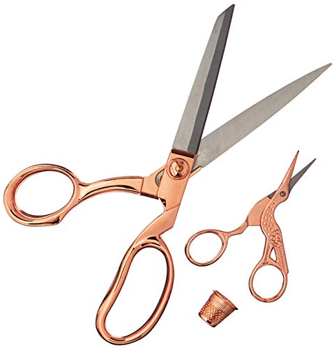 Klasse Premium Rose Gold Scissors Set 3pcs-Rose Gold von Hemline