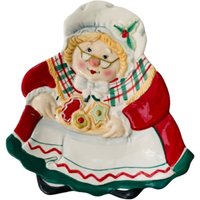 Fitz & Floyd Mrs Clause Servierplatte - Gemalt, Gift Gallery Fitz & Floyd Mrs Clause Servierplatte - Gemalt, Gift Gallery von Klassic