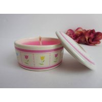 Vintage Schmuckschatulle Mit Kerze - Weiße Keramikbox Rosa Tulpe Wiederverwendbarer Kerzenhalter Andenken-Ringhalterbox Vintage Schmuckschatulle Mit Kerze - Weiße Keramikbox Rosa Tulpe Wiederverwendbarer Kerzenhalter Andenken-Ringhalterbox von Klassic