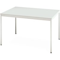 Hammerbacher Konferenztisch Klassik, Quadratrohr, BxT 1.200 x 800 mm, grau von Hammerbacher