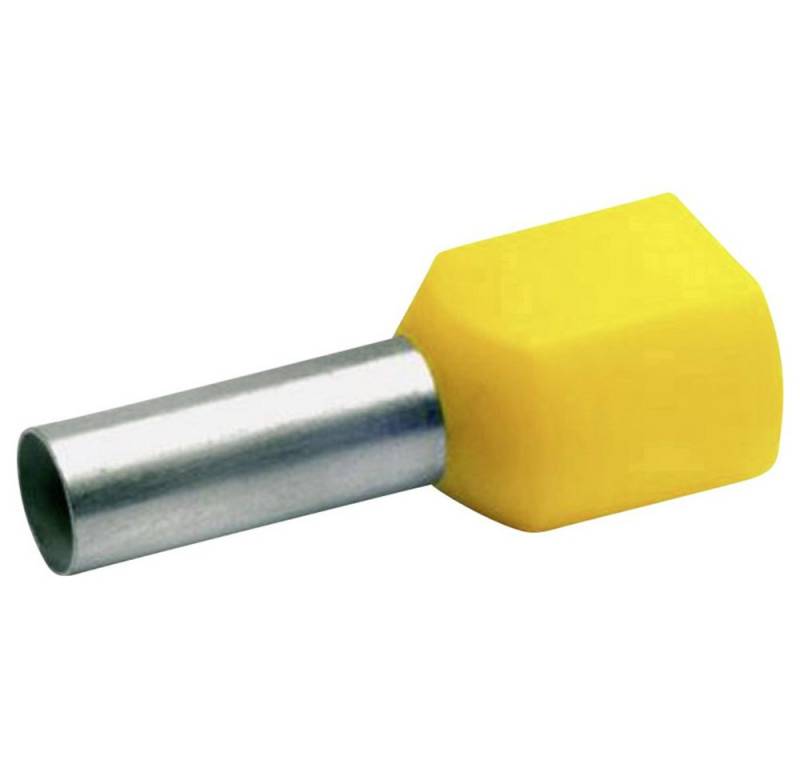 Klauke Aderendhülsen Klauke 87614 Zwillings-Aderendhülse 10 mm² Teilisoliert Rot 100 St., 87614 von Klauke