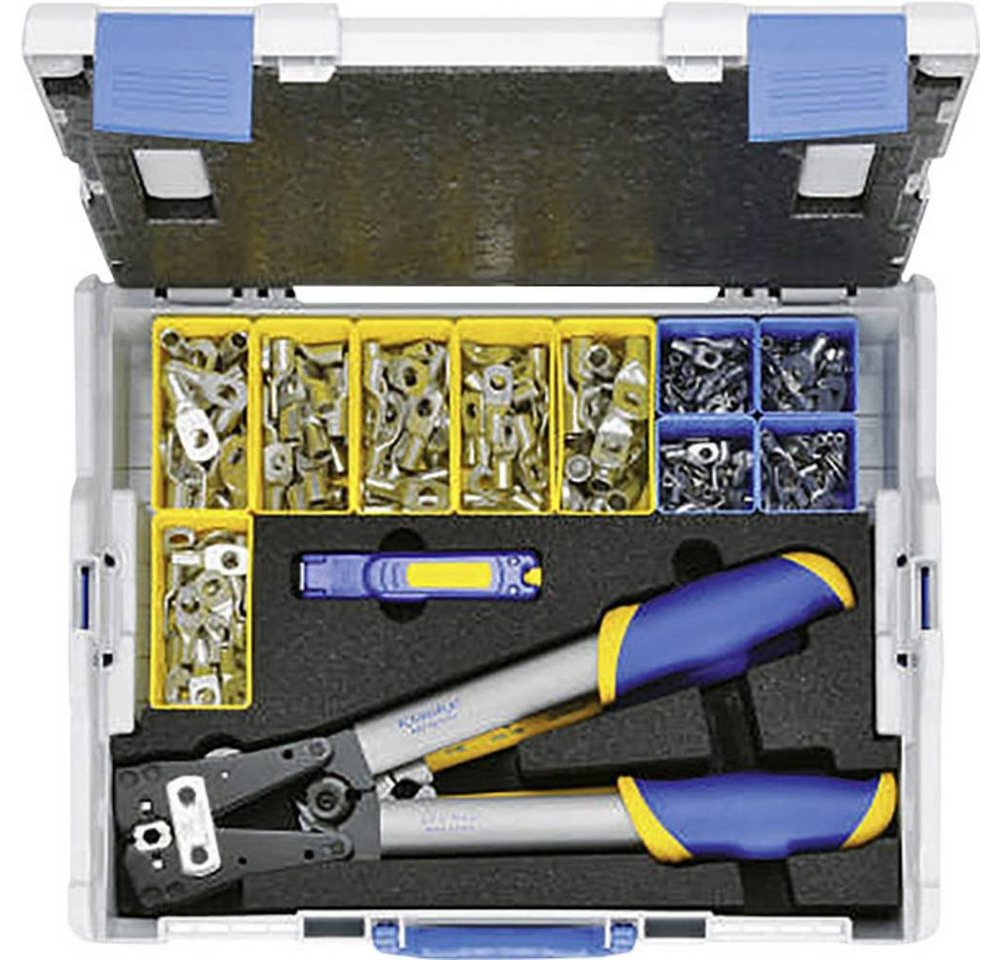 Klauke Crimpzange Presswerkzeug LBOXX65B, Inkl. Kabelschneider, Inkl. Kabelmesser, Inkl. Rohrkabelschuhsortiment Klauke Crimpzange Presswerkzeug LBOXX65B, Inkl. Kabelschneider, Inkl. Kabelmesser, Inkl. Rohrkabelschuhsortiment von Klauke