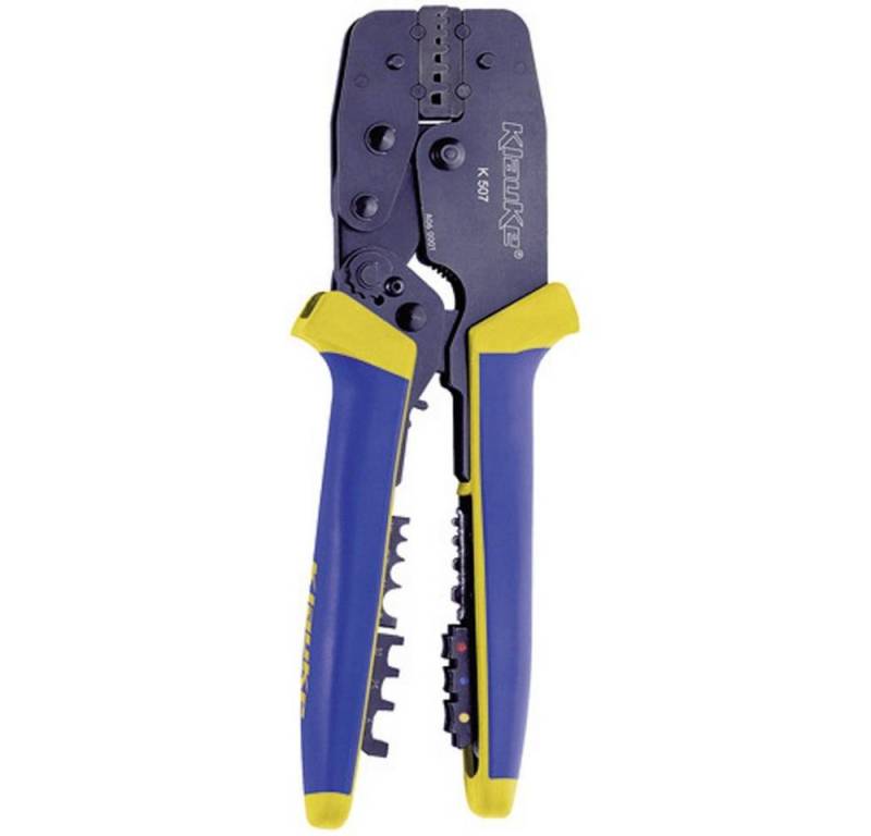 Klauke Crimpzange Presszange K 507 mit auswechselbaren Einsätzen K507, Inkl. auswechselbarer Crimpeinsätzen von Klauke