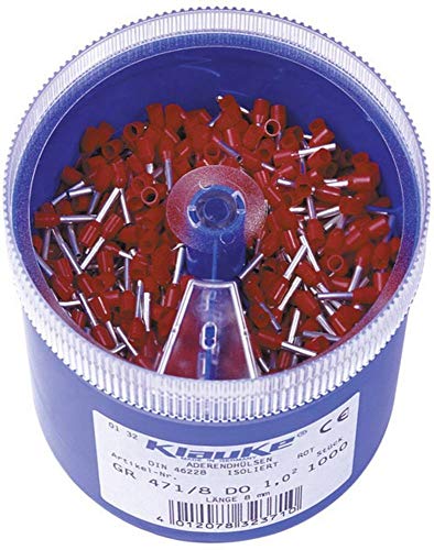 Klauke GR4718DO Aderendhuelsen-Sortiment 1mm² Rot 1000 Teile von Klauke