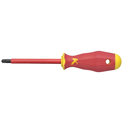 Klauke KL130PM1IS Single Standard Screwdriver Manual Screwdriver/Set – Manual Screwdriver & Sets (8 cm, Red/Yellow) von Klauke