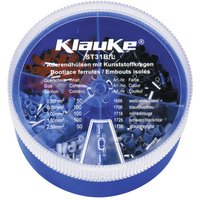 Klauke ST31B Aderendhülsen-Sortiment 0.5 mm², 0.75 mm², 1 mm², 1.5 mm², 2.5 mm² Teilisoliert Weiß, B von Klauke