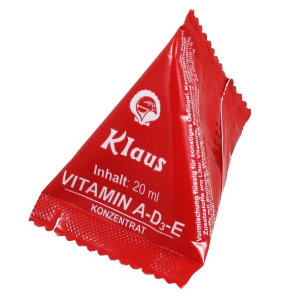 Vitamin AD3E 20ml, Futterergänzung für Geflügel, Rinder und Schweine von Klaus Gritsteinwerk