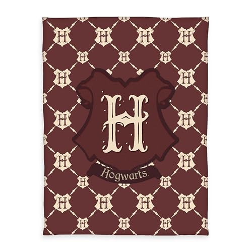 Herding Fleecedecke Harry Potter, 130 x 170 cm, 100% Polyester, Fleece, Braun/ Beige von Herding