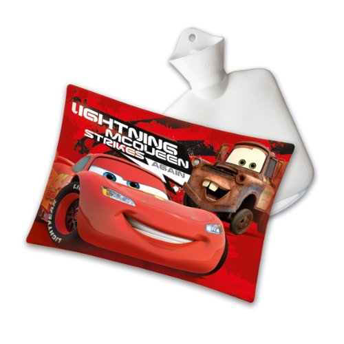 Herding 562908100412 Wärmekissen Cars,25 cm x 35 cm, Material: 100% Polyester inklusive Wärmeflasche von Klaus Herding GmbH