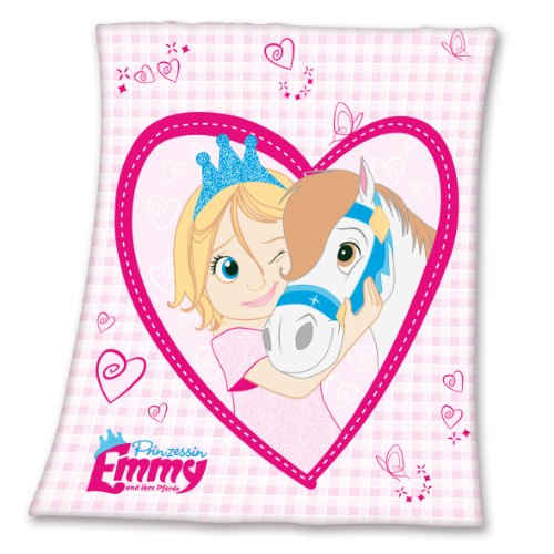Herding 755315035 Fleecedecke Prinzessin Emmy, Gröߟe 130 x 160 cm, 100 % Polyester von Herding