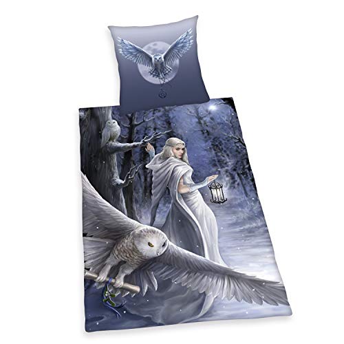 Herding Anne Stokes Bettwäsche-Set, Wendemotiv, Kopfkissenbezug 80 x 80 cm, Bettbezug 135 x 200 cm, Mit leichtläufigem Reißverschluss, Baumwolle/Renforcé von Klaus Herding GmbH