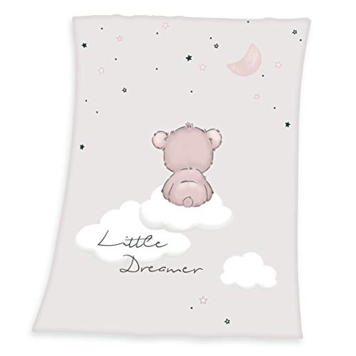 Herding Babydecke, Little Dreamer Motiv, 75 x 100 cm, Polyester, Braun von Herding