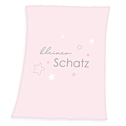 Klaus Herding GmbH Baby Best Microfaserflausch-Decke, Polyester, Rosa, 75 x 100 cm von Klaus Herding GmbH