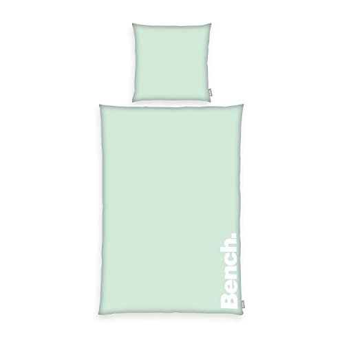 Bench Bettwäsche Set, Pastel Colours, Kopfkissenbezug ca. 80x80 cm, Bettbezug ca. 135x220 cm, Mit leichtläufigem Markenreißverschluss, 100 % Baumwolle, Farbe: Grün/Weiß, Art.Nr.: 4412603050 Bench Bettwäsche Set, Pastel Colours, Kopfkissenbezug ca. 80x80 cm, Bettbezug ca. 135x220 cm, Mit leichtläufigem Markenreißverschluss, 100 % Baumwolle, Farbe: Grün/Weiß, Art.Nr.: 4412603050 von Herding