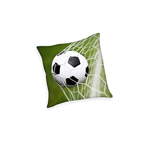 Herding Dekokissen, Fußball Wendemotiv, 40 x 40 cm, Polyester, Mehrfarbig von Klaus Herding GmbH