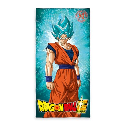 Herding DRAGONBALL SUPER Badetuch, 150 x 75 cm, Baumwolle, Mehrfarbig von Klaus Herding GmbH