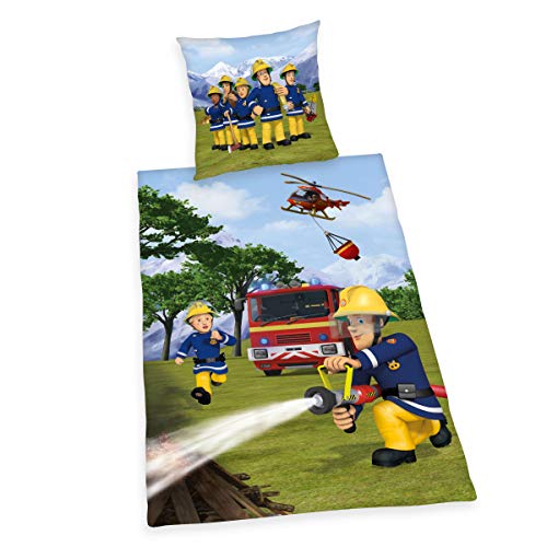 Herding FEUERWEHRMANN SAM Bettwäsche-Set, Wendemotiv, Kopfkissenbezug 80 x 80 cm, Bettbezug 135 x 200 cm, Baumwolle/Renforcé Herding FEUERWEHRMANN SAM Bettwäsche-Set, Wendemotiv, Kopfkissenbezug 80 x 80 cm, Bettbezug 135 x 200 cm, Baumwolle/Renforcé von Herding