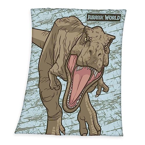 Herding Fleecedecke Jurassic World, 130 x 170 cm, 100% Polyester, Fleece von Klaus Herding GmbH