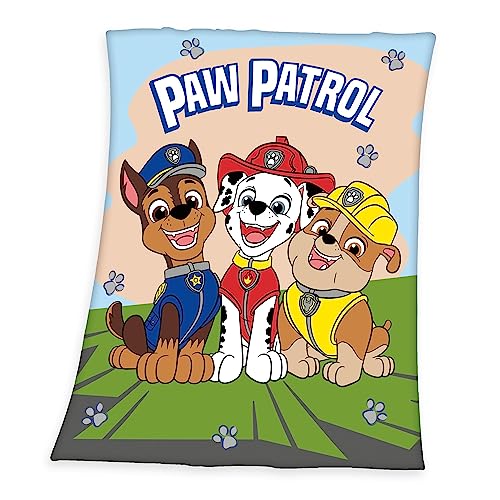 Herding Fleecedecke Paw Patrol, 130 x 170 cm, 100% Polyester, Fleece von Klaus Herding GmbH