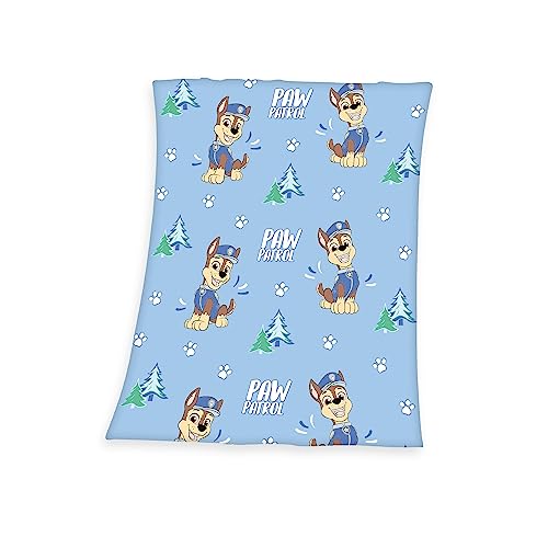 Herding Fleecedecke Paw Patrol, 130 x 170 cm, Leuchtet im Dunkeln, Glow in the dark, 100% Polyester, Fleece von Herding